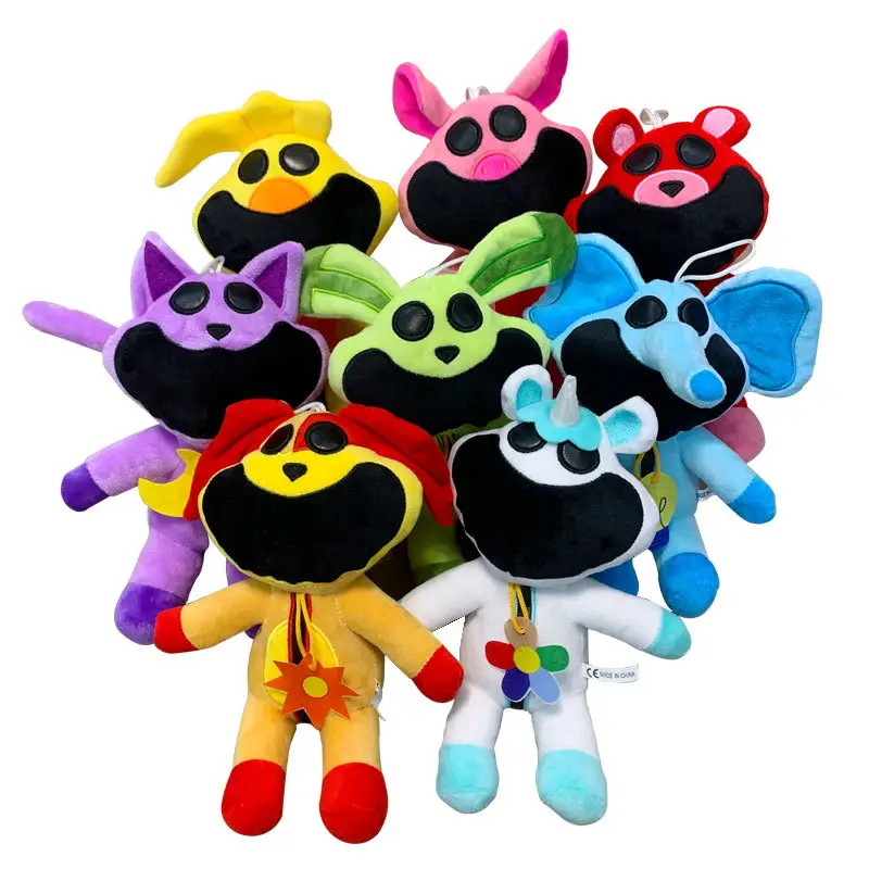 2024 Arrival Scary Smiling Critters Plush Toy Stuffed Cartoon Catnap Rabbit Elephant For Baby Playtime