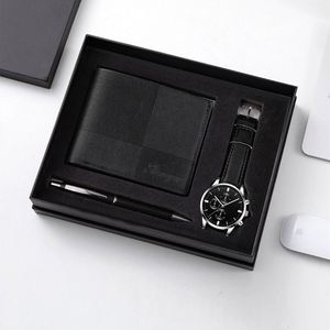 Set de Regalo Empresarial con Logotipo para Hombre - Reloj de Cuarzo, Gafas de Sol, Cinturón y Cartera - Cuero PU, Diseño Exquisito Hecho a Mano - Product Image 5