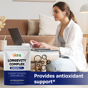 Cápsulas Blandas de Complejo de Longevidad OEM ODM con Trans-Resveratrol y Betaína, Favorecen la Energía, la Vitalidad, el Antioxidante y el Equilibrio Metabólico - Product Image 4