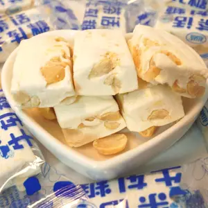 Susu Nougat gula kacang suga Cina nougat permen Natal Cina