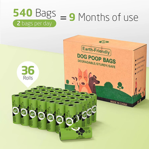 Sacs à déjections canines biodégradables de haute qualité, vente chaude, fabrication sur mesure, sacs à déchets pour animaux de compagnie jetables, sacs à déjections canines biodégradables en plastique - Product Image 4