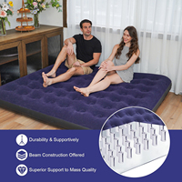 Matelas Gonflable Double COMCO Home, Matelas de Camping Portable d'Extérieur Confortable et Pliable sans Pompe