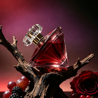 Nouveau design, magnifique flacon de parfum 70 ml, personnalisé, imprimé sur mesure, esthétique, flacons de parfum vides de luxe avec couvercle doré