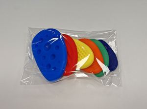 New Arrival 6-pack Textured Soft Silicone <b>Worry</b> <b>Stones</b> Autism Calming Sensory Fidget Toys for Kids Anxiety Relief Novelty Gifts - Product Image 3