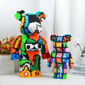 Space Bear 3d Modell zusammen gebaute Bausteine Toy Micro Building Blocks Großhandel