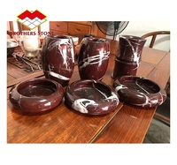 Table basse en granit rouge violet poli moderne Rosa Levanto