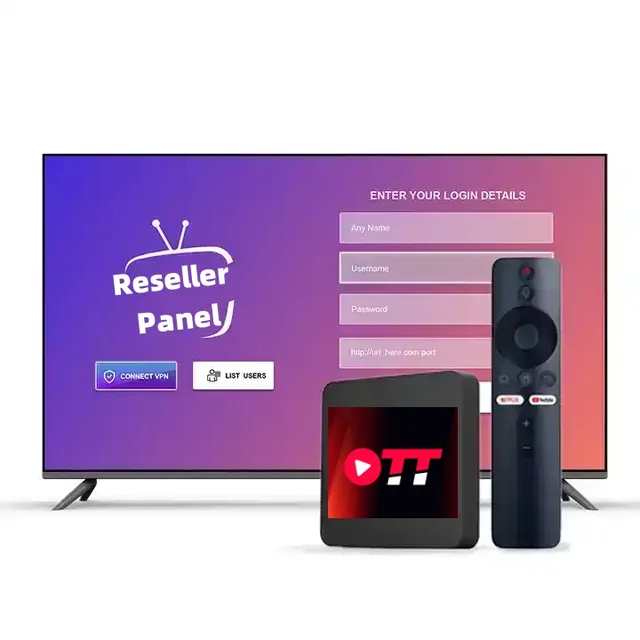 For High Quality IPTV with 4K Arabic German Nordic Latino Dutch IPTVs Panel