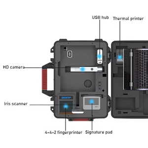 Tragbares, robustes biometrisches Einwahrungsset für Bürger mit Fingerabdruck- und Iris-Scannern, solarbetrieben, sofort lieferbar für Wahlbereite Gemeinden - Product Image 1