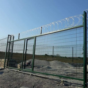 Clôture extérieure commerciale <span class=keywords><strong>rigide</strong></span> pour la maison Clôture en panneau enduit de PVC pour mur de délimitation Rasoir de clôture en treillis métallique soudé 3D - Product Image 2