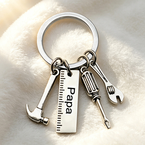Fitness Gym Keychain, Silver Kettlebell & <b>Dumbbell</b> Charm Engraved "Me vs Me" Bar Tag for Workout Enthusiasts - Product Image 3
