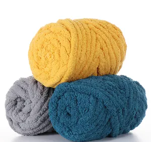 2021 Hot Sale 100% Polyester 2 cm super Chunky Chenille Cushion Yarn