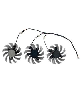 Ventilateurs de refroidissement 75 mm T128010SM PLD08010S12H 2 broches 3 broches pour cartes graphiques Gigabyte AMD Radeon <span class=keywords><strong>R9</strong></span> <span class=keywords><strong>270X</strong></span> 280X 290X WINDFORCE 3X - Product Image 5