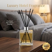 Bouteille en verre carrée de qualité supérieure, grande capacité (500 ml), transparente, durable, anti-fuite, réutilisable, pour huiles essentielles