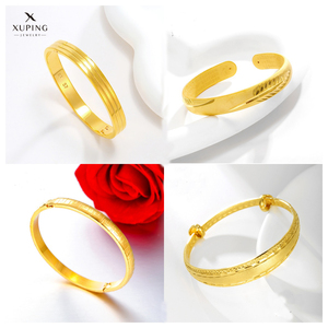 212 Xuping Jewelry Wholesale Dubai Chinese Wedding Bridal Pakistan Fashion <strong>Copper</strong> 24K Gold Plated Women <strong>Bangle</strong> - Product Image 2