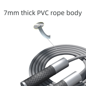 <span class=keywords><strong>Corde</strong></span> à <span class=keywords><strong>sauter</strong></span> de Sport en PVC réglable professionnelle <span class=keywords><strong>pour</strong></span> adultes poignées lestées avec roulement Fitness <span class=keywords><strong>corde</strong></span> à <span class=keywords><strong>sauter</strong></span> de Fitness adulte - Product Image 2