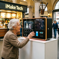 Distributeur automatique de parfums à retour sur investissement rapide pour l'installation dans les immeubles de bureaux, kiosque de parfums en libre-service