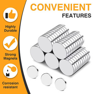 Aangepaste Ronde Schijf Sterke Magnetische Eigenschap Zeldzame Aarde Gesinterde N52 Kleine Permanente Neodymium Magneten - Product Image 2