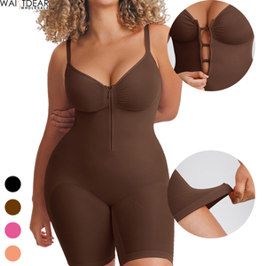 Bodysuit Shapewear Tanpa Jahitan Resleting Tersembunyi Grosir, Pengontrol Perut, Pengangkat Bokong, Tali Dapat Disesuaikan, Combinaison Femme - Product Image 1