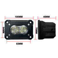 Pare-chocs arrière en alliage d'aluminium encastré 20W LED Work Light Pod avec faisceau combiné pour UTV/ATV/Truck/Trailer/Boat etc.