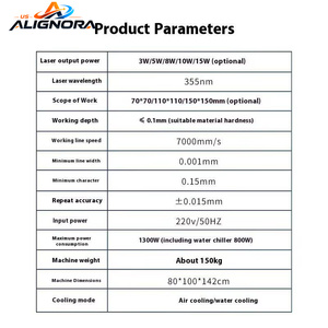 Machine de marquage laser UV à fibre optique Mopa pour aluminium 3W 5W 10W JPT UV pour cartes - Product Image 3