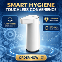 Distributeur de Savon Électrique Intelligent Numérique de Luxe Mural Automatique Sans Contact à Capteur Moussant avec Pompe Personnalisée pour Usage Domestique