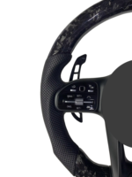 Volant sport personnalisé en cuir et fibre de carbone forgée YZ pour Mercedes-Benz E300 W218 W177 A250 Classe E W205 W204 W212 W211 W213