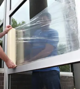 Ayna su geçirmez Anti toz Film yan pencere camı geçici koruma filmi