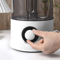 Humidificateur ultrasonique à brume froide de 3,5 L, remplissage par le haut, contrôle à bouton rotatif continu, vaporisateur d'air silencieux avec veilleuse douce pour chambre à coucher