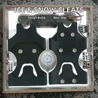 Crampons antidérapants en caoutchouc YTD YTD-004 pour la randonnée sur neige et la glace, emballage en boîte pour une meilleure adhérence