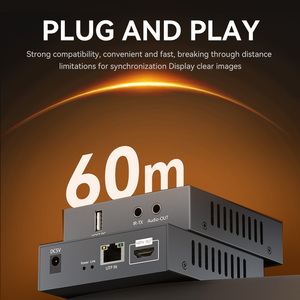 60m KVM <span class=keywords><strong>HDMI</strong></span> Extender thông qua CAT5E/6 cáp USB <span class=keywords><strong>HDMI</strong></span> Extender cho máy tính chuột bàn phím Video hiển thị điều kiện RJ45 đầu ra - Product Image 6