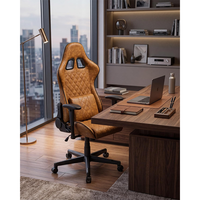 Chaise de jeu ergonomique OEM en cuir PU, accoudoirs 2D, support lombaire, réglable en hauteur, inclinable, pour ordinateur, directement de l'usine