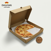 Boîte à pizza en carton ondulé personnalisée de 6 à 18 pouces avec des matériaux recyclés pour les aliments et les collations Fabricant de boîtes à pizza