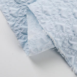 2024 populaire imperméable respirant 3D en relief écrasé 100% Polyester tissu extensible pour les filles veste d'hiver vêtement de mode - Product Image 6