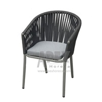 Chaise acuco tissée en corde, ensemble de bistrot, fauteuil de Table en verre, livraison gratuite
