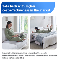 Canapé convertible double usage EN12520, canapé moderne en tissu 3 places, canapé pliable pour salon, chambre à coucher, canapé-lit avec matelas