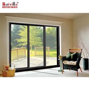हॉट सेल साउंडप्रूफ एल्यूमीनियम ग्लास स्लाइडिंग पैटियो डोर साइड ओपन सुपरमार्केट और फार्महाउस के लिए वाटरप्रूफ फीचर के साथ ओपनिंग - Product Image 3