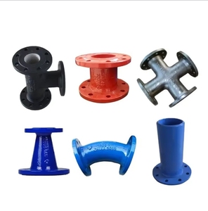 Tùy chỉnh iso2531 en545 en598 PN10 PN16 đôi Mặt bích ổ cắm uốn cong Reducer Ổ cắm tee cho <span class=keywords><strong>PVC</strong></span> phù hợp dễ uốn sắt ống phù hợp - Product Image 4