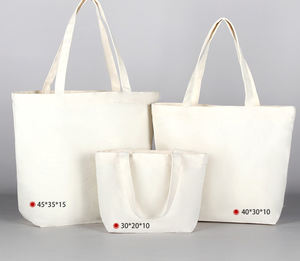 Sacs fourre-tout promotionnels écologiques personnalisés de style classique avec logo imprimé en sérigraphie, couleurs mélangées - Product Image 1