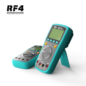 มัลติมิเตอร์ดิจิตอล RF4 สมาร์ท วัดแรงดันไฟฟ้า AC 600V แบบ TRMS วัดโอห์ม เฮิรตซ์ วัดค่าคาปาซิเตอร์ เครื่องมือวัดไฟฟ้า รุ่น F101 - Product Image 6