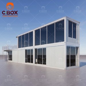 Casa Contenedor Prefabricada Moderna Cbox de 2 Pisos con Muro Cortina de Vidrio, Sala de Estar, Dormitorio, Cocina, Diseño Plano - Product Image 2