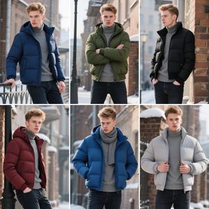 Giacca spessa invernale a prezzo scontato alla moda, piumino da uomo, giacca invernale Casual e calda - Product Image 1