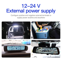 Panneau de distribution d'alimentation DC12/24V avec voltmètre numérique, port de charge rapide 48W, borniers, couvercle anti-poussière, panneau de chargeur de véhicule