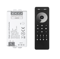 Kit de Contrôleur de Bande LED Monochrome C01RF, Télécommande RF 2.4G à 4 Groupes avec Fonction de Zonage et de Gradation, Variateur pour Bandes LED Monochromes
