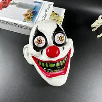 Effrayant Clown masque complet pour Halloween horreur Cosplay accessoire matière plastique pour maison hantée évasion jeu masques de fête
