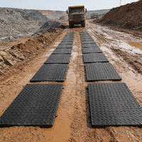 Tapis de protection du sol en HDPE haute résistance 150T, 4x8 pieds, pour l'accès des engins lourds dans les projets de construction et de pipeline