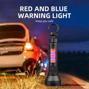 Linterna LED Magnética Giratoria con Luz Lateral SMD, Recargable por USB, Advertencia Roja y Azul, Portátil, para Exteriores, Camping, Emergencias y Trabajo - Product Image 3