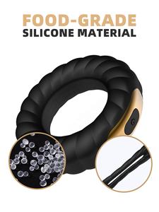 Atraso Penis Anéis Masturbação para o Homem Choque Vibração Próstata Massageador Sem Fio Penis Manga Coelho Clitóris Vibradores - Product Image 4