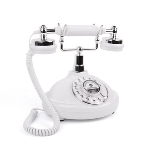 Cheeta colore bianco CT-8301 rotativo tipo Retro registrazione di messaggi telefonici Audio Guestbbook telefono telefono matrimonio - Product Image 4