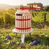 Best verkochte 12L industriële koudpers sapcentrifuge voor commerciële fruitverwerking, eenvoudig te bedienen, houten spiraalmachine voor fruit