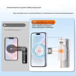 Stabilisateur de cardan pour téléphone portable Z3 compatible avec clip de téléphone rechargeable, lumière d'appoint LED et lumière vidéo de poche - Product Image 4